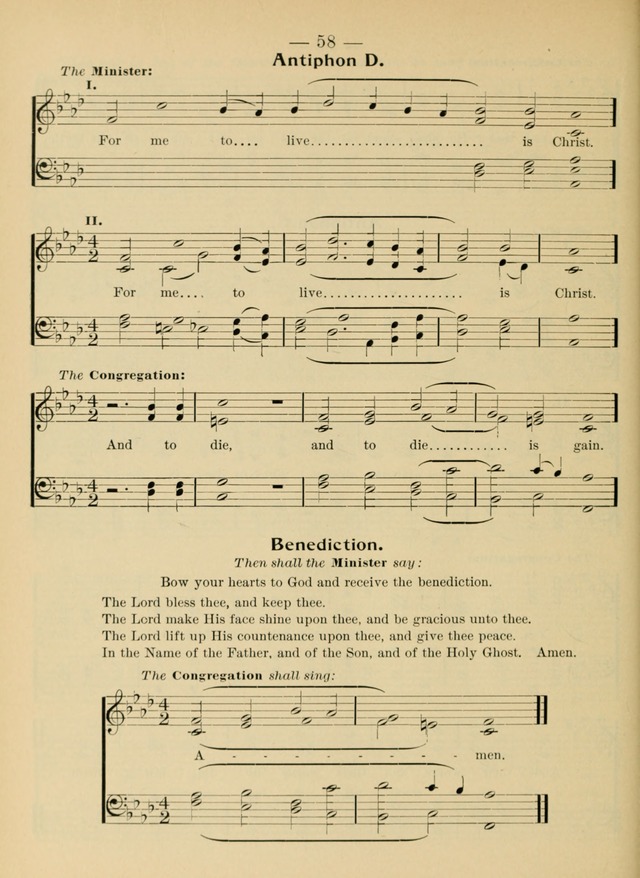 Hymnal and Order of Service: for churches and Sunday-schools page lxiv