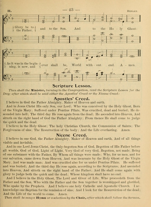 Hymnal and Order of Service: for churches and Sunday-schools page xlix