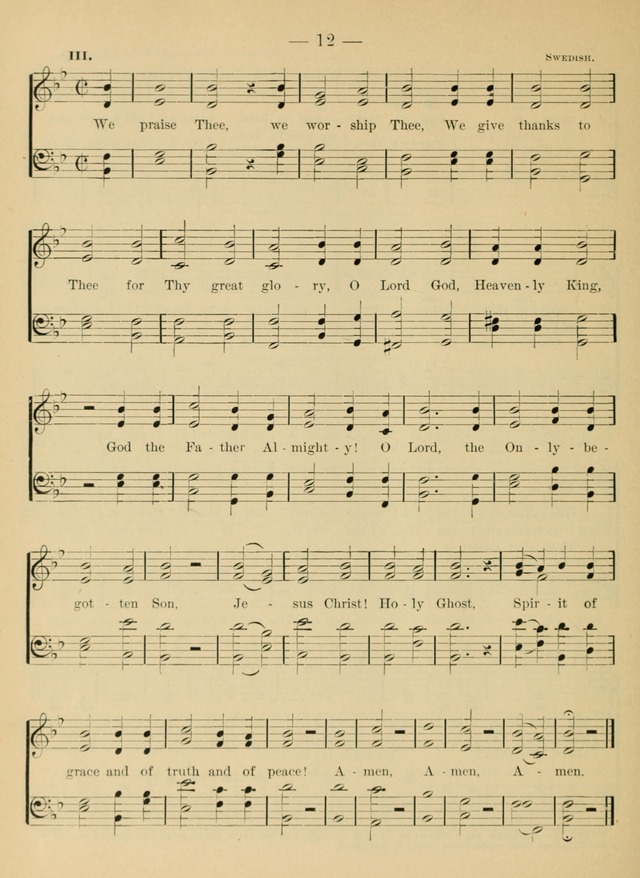 Hymnal and Order of Service: for churches and Sunday-schools page xviii