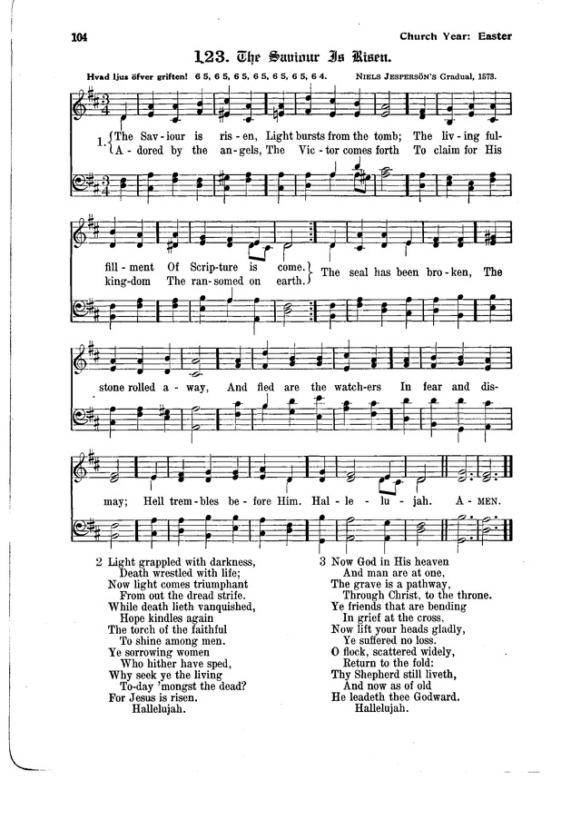 The Hymnal and Order of Service page 104