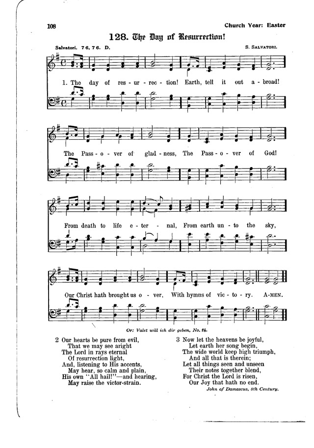 The Hymnal and Order of Service page 108