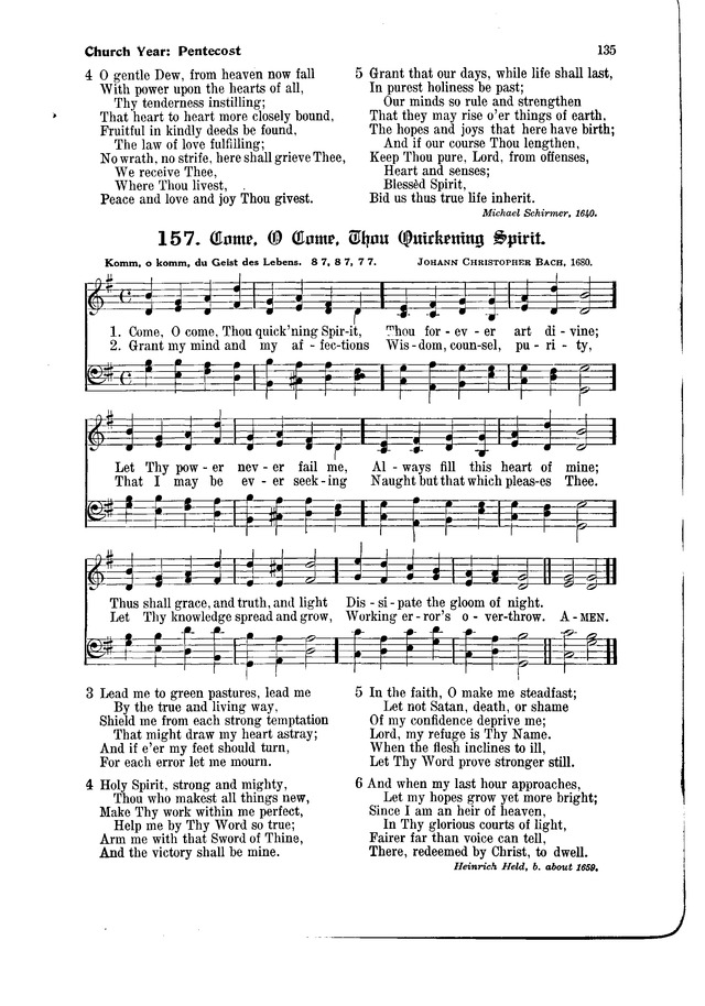 The Hymnal and Order of Service page 135