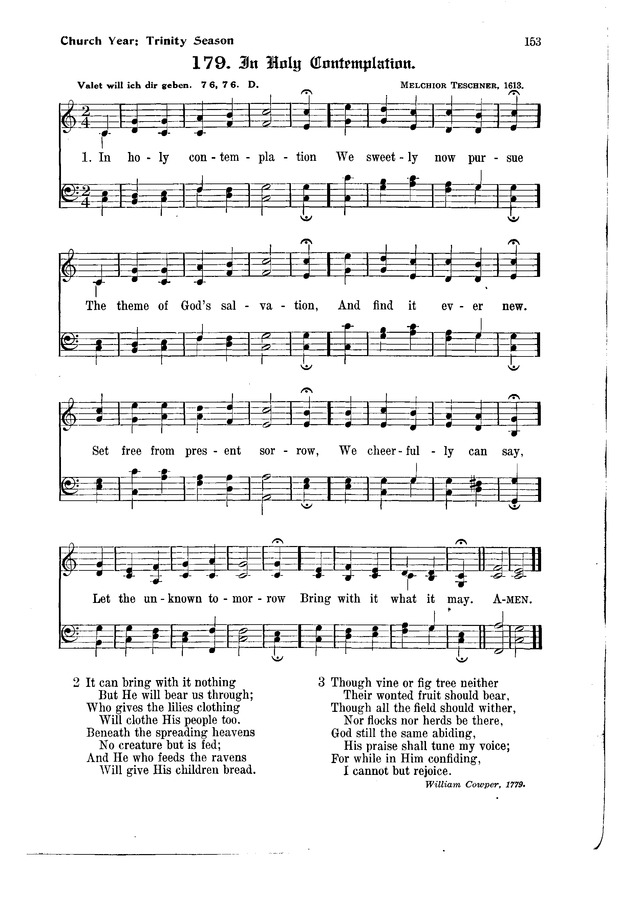 The Hymnal and Order of Service page 153