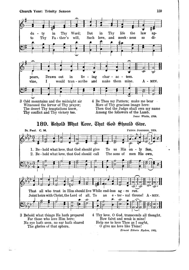 The Hymnal and Order of Service page 159