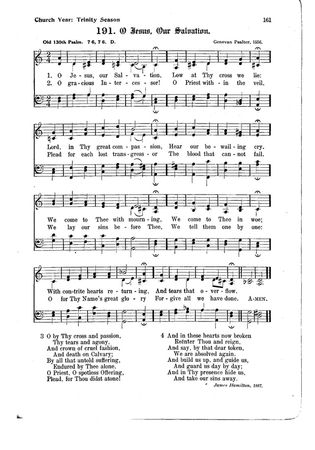 The Hymnal and Order of Service page 161