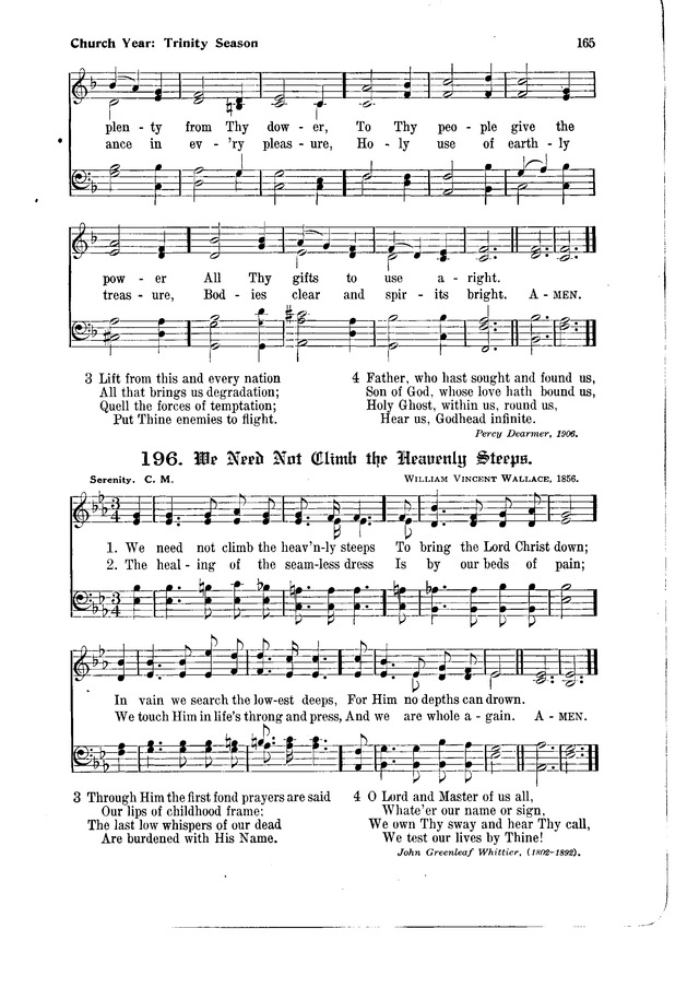 The Hymnal and Order of Service page 165