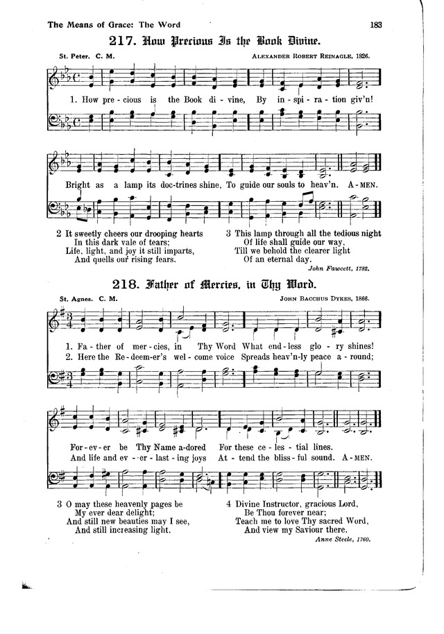 The Hymnal and Order of Service page 183