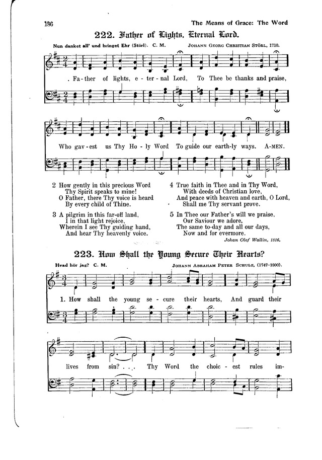 The Hymnal and Order of Service page 186