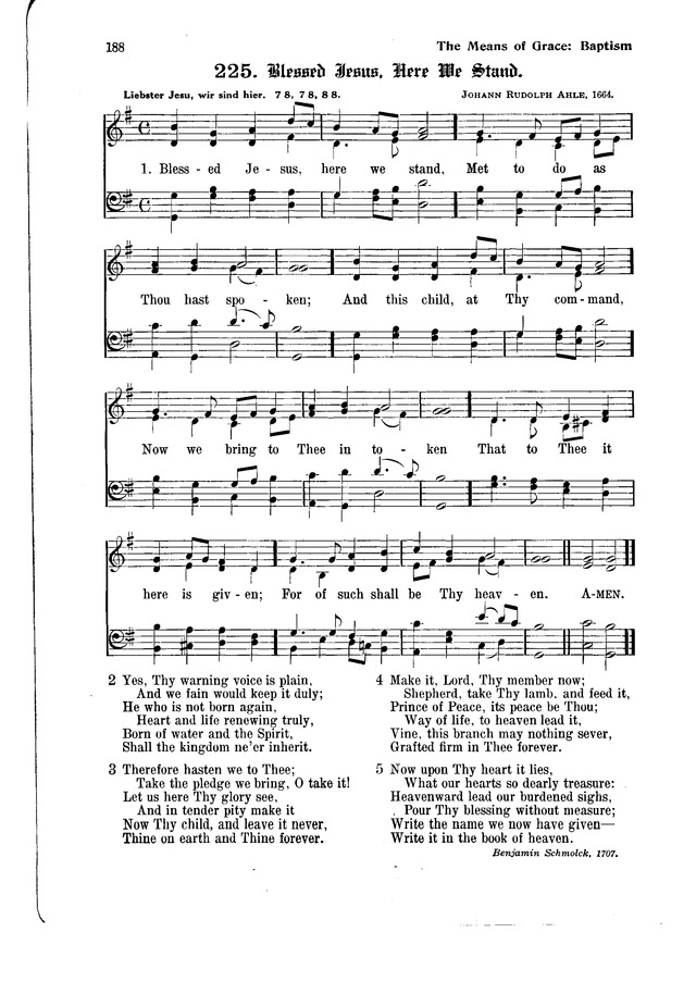 The Hymnal and Order of Service page 188
