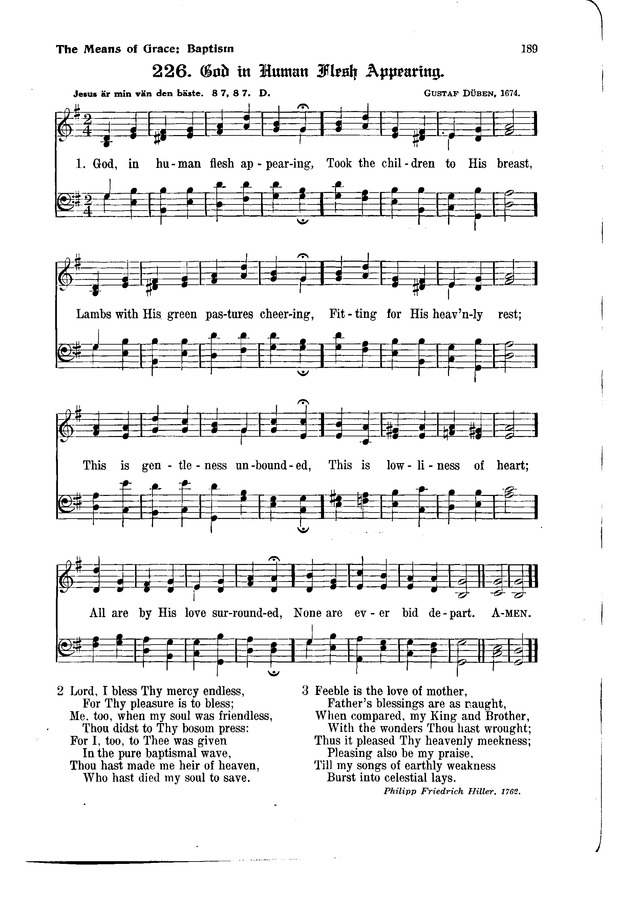 The Hymnal and Order of Service page 189