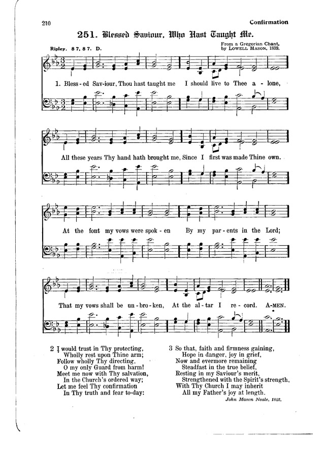 The Hymnal and Order of Service page 210