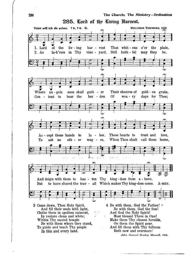 The Hymnal and Order of Service page 236