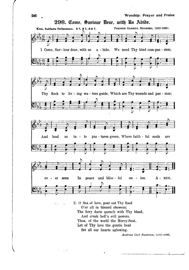 The Hymnal and Order of Service page 246