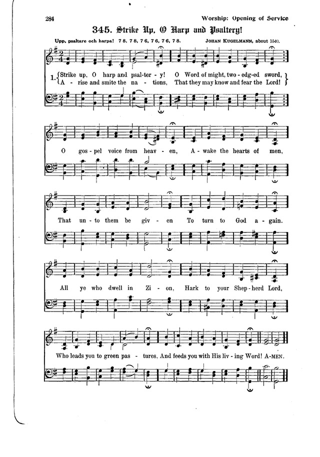 The Hymnal and Order of Service page 284