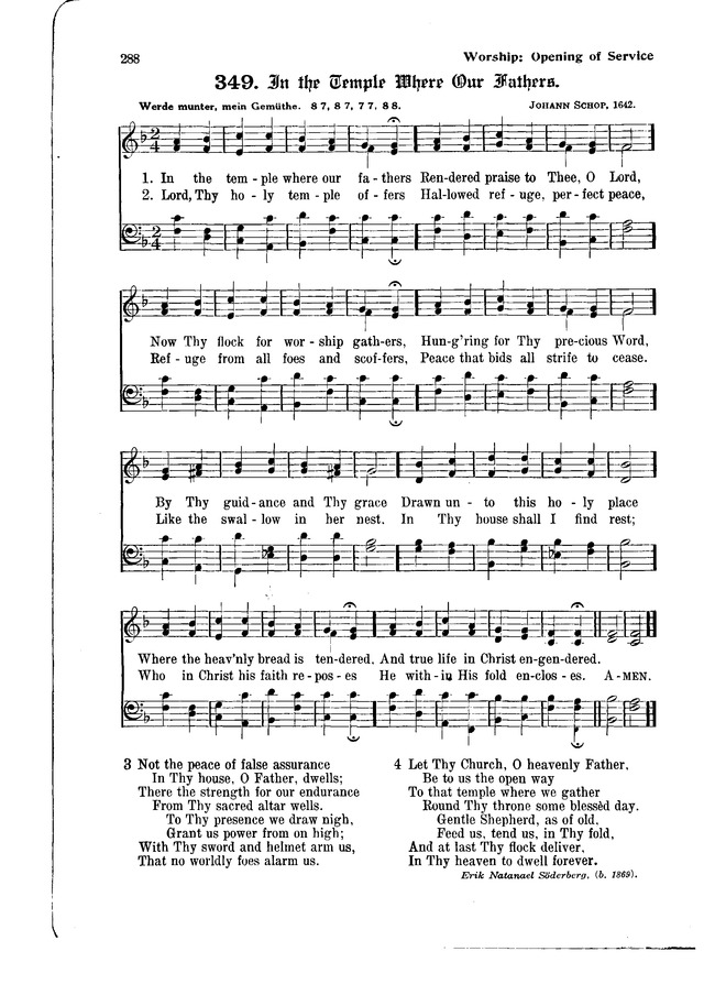The Hymnal and Order of Service page 288