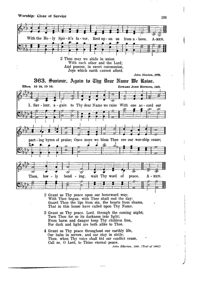 The Hymnal and Order of Service page 299