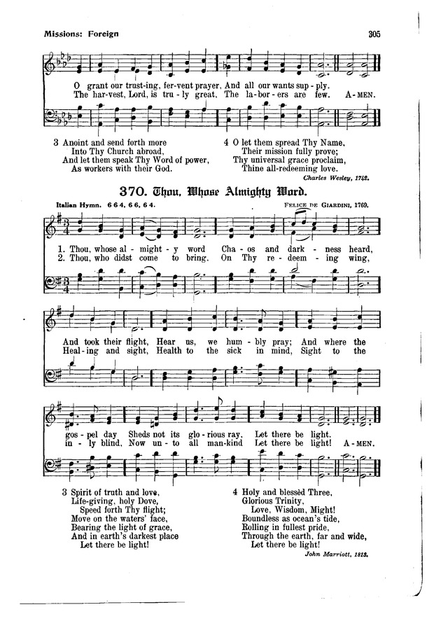 The Hymnal and Order of Service page 305