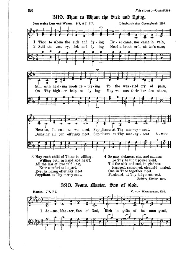 The Hymnal and Order of Service page 320