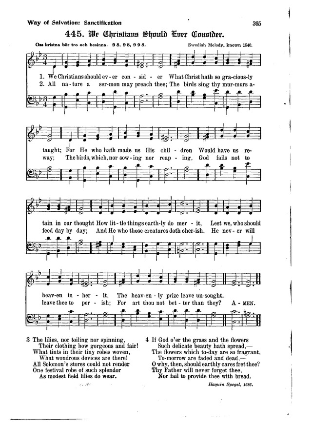The Hymnal and Order of Service page 365