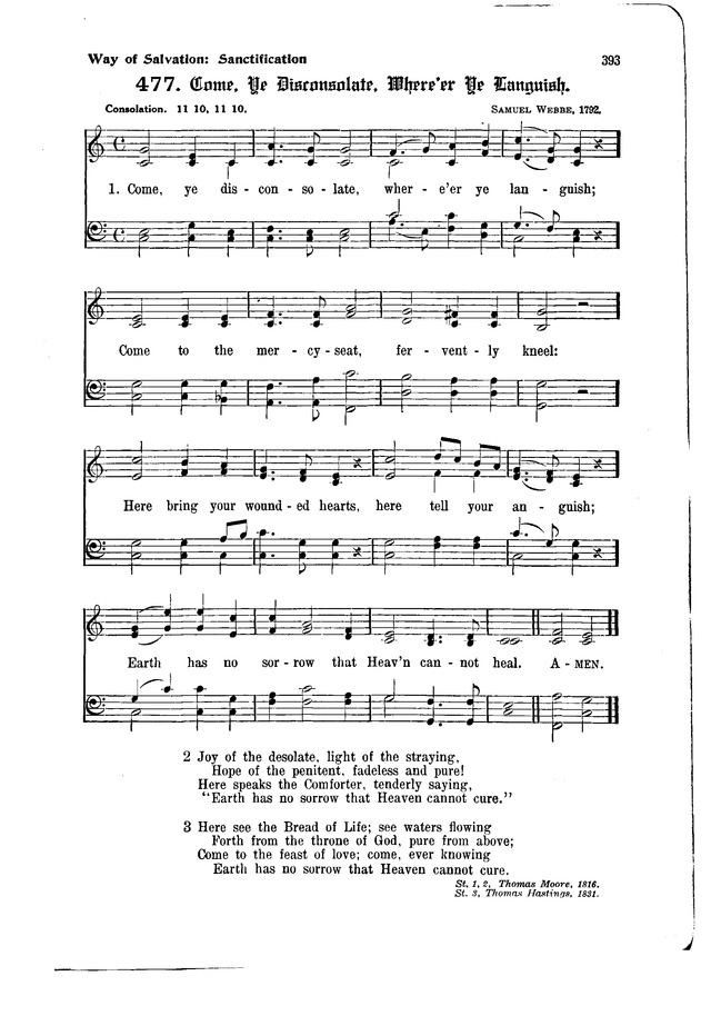 The Hymnal and Order of Service page 393