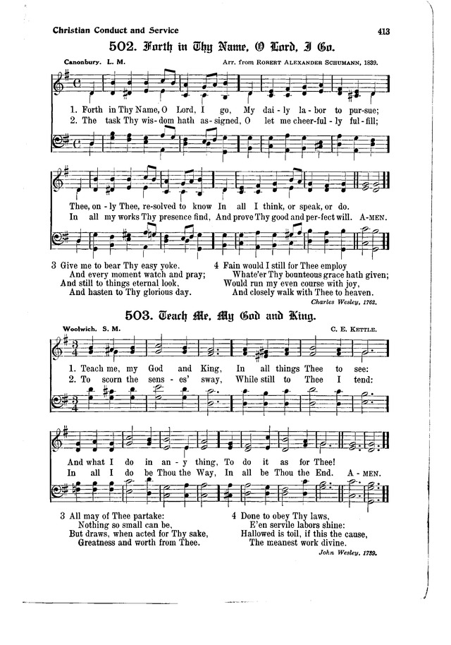 The Hymnal and Order of Service page 413