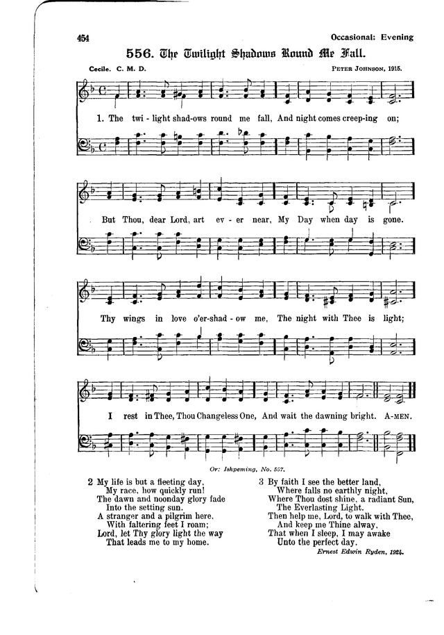 The Hymnal and Order of Service page 454