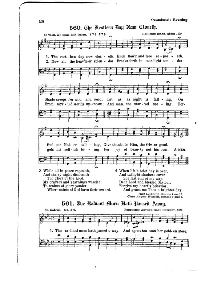 The Hymnal and Order of Service page 458