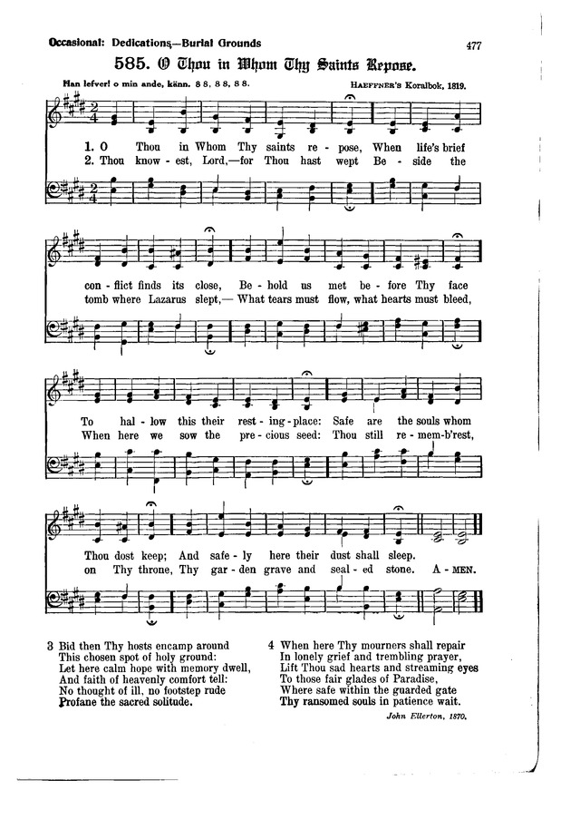 The Hymnal and Order of Service page 477