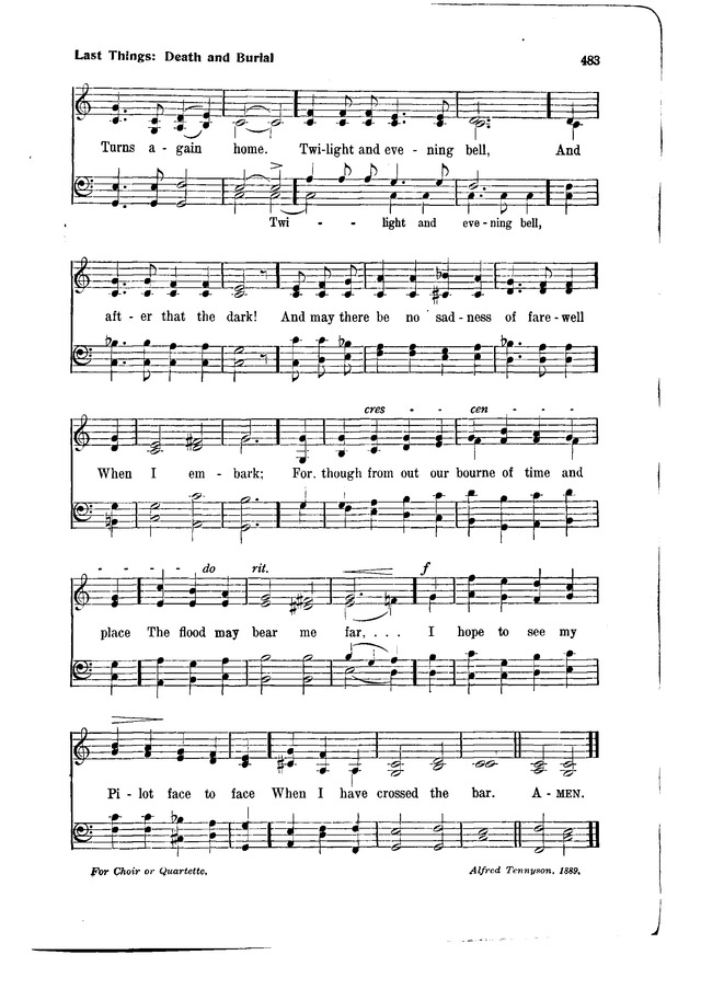 The Hymnal and Order of Service page 483