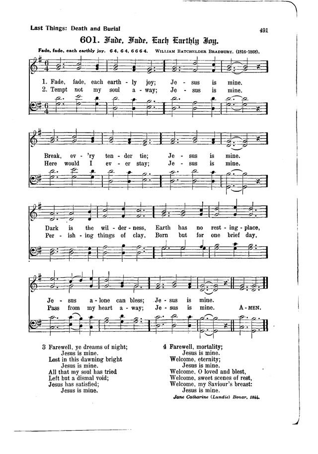 The Hymnal and Order of Service page 491