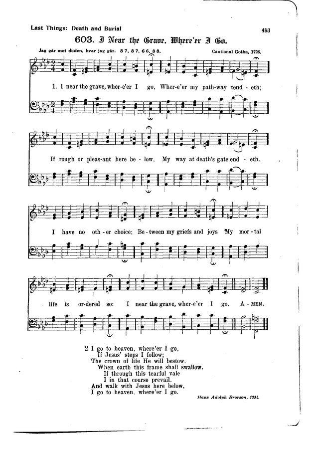 The Hymnal and Order of Service page 493