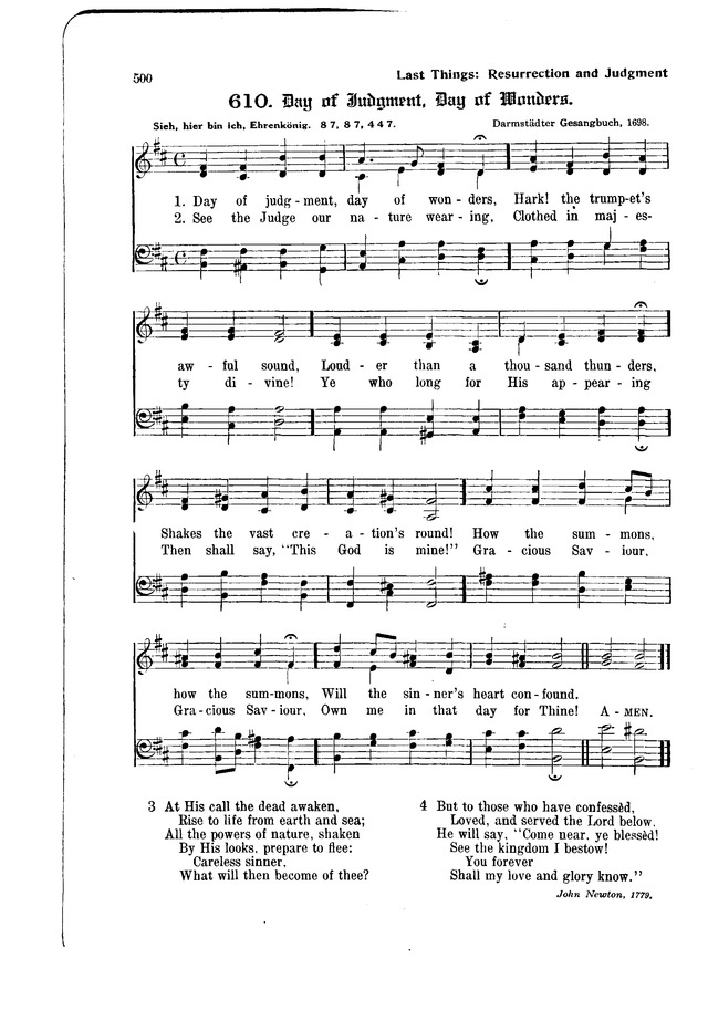 The Hymnal and Order of Service page 500