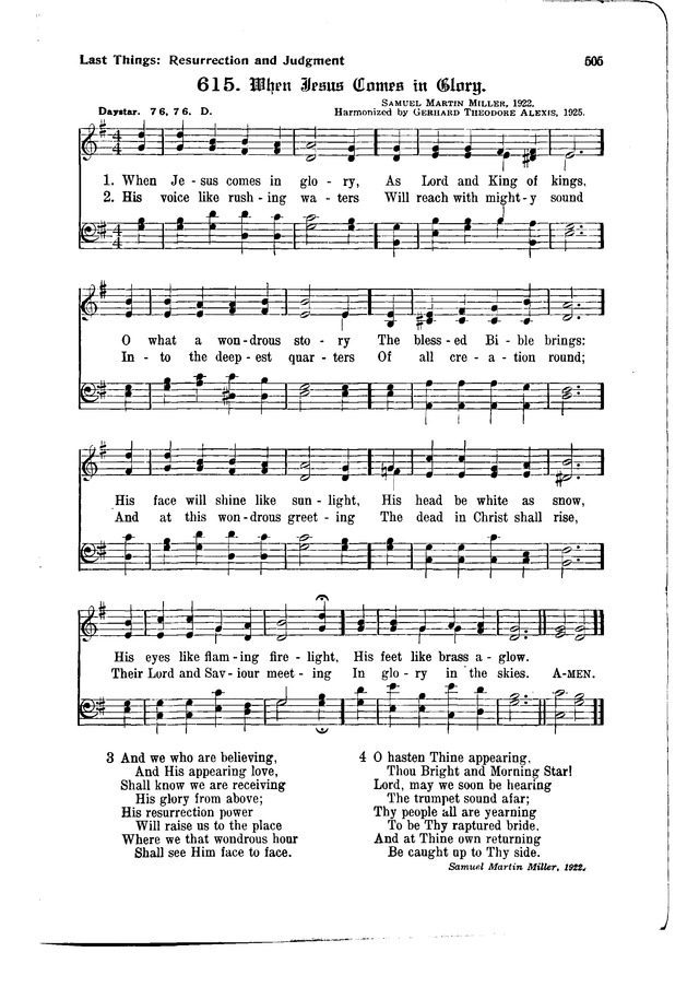 The Hymnal and Order of Service page 505