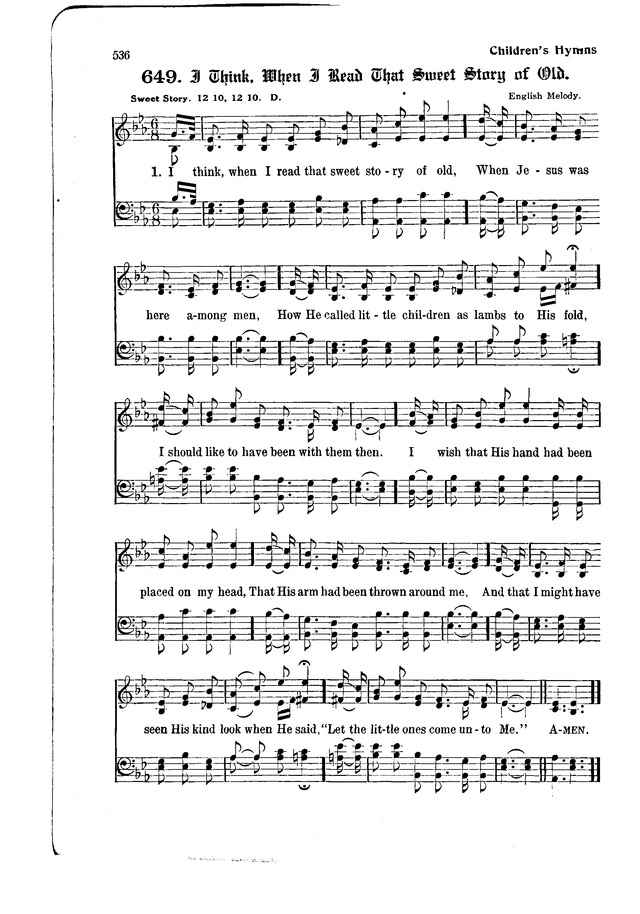 The Hymnal and Order of Service page 536