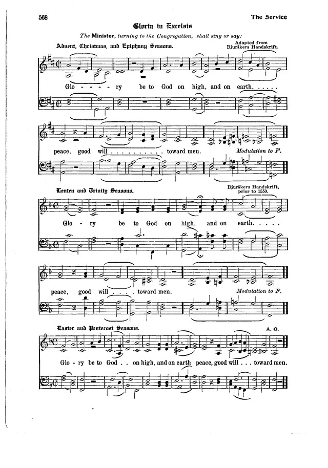 The Hymnal and Order of Service page 568