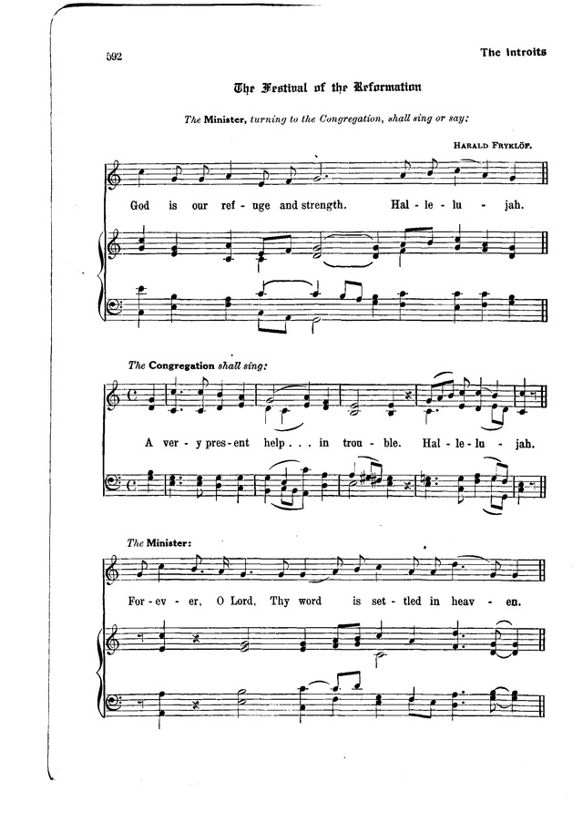 The Hymnal and Order of Service page 592