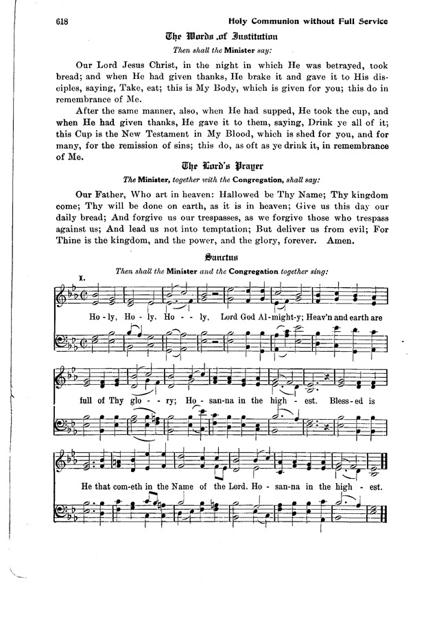 The Hymnal and Order of Service page 618