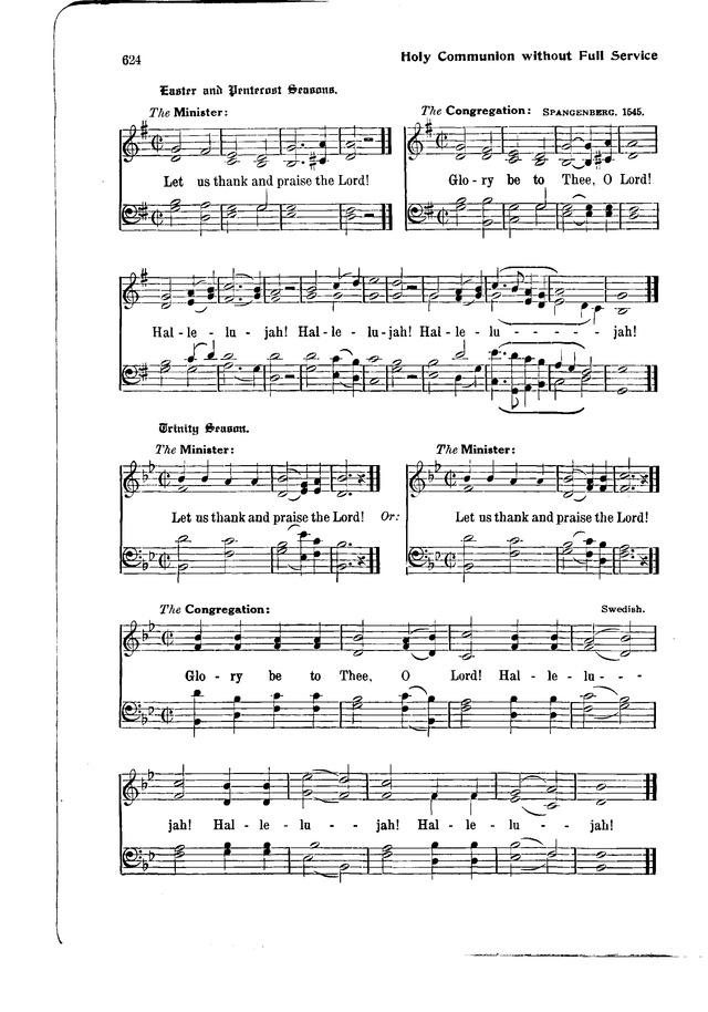 The Hymnal and Order of Service page 624