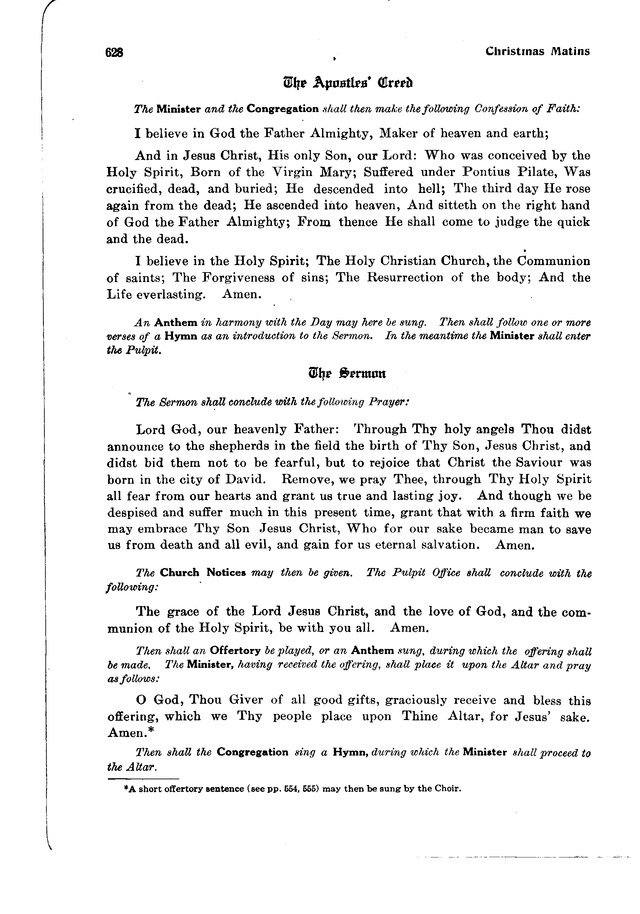 The Hymnal and Order of Service page 628