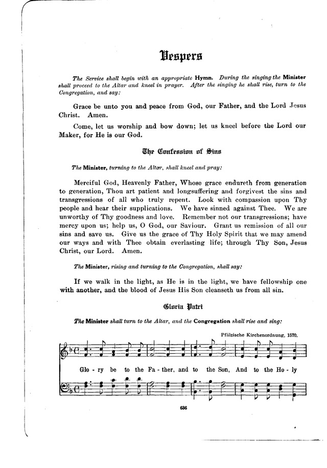 The Hymnal and Order of Service page 636