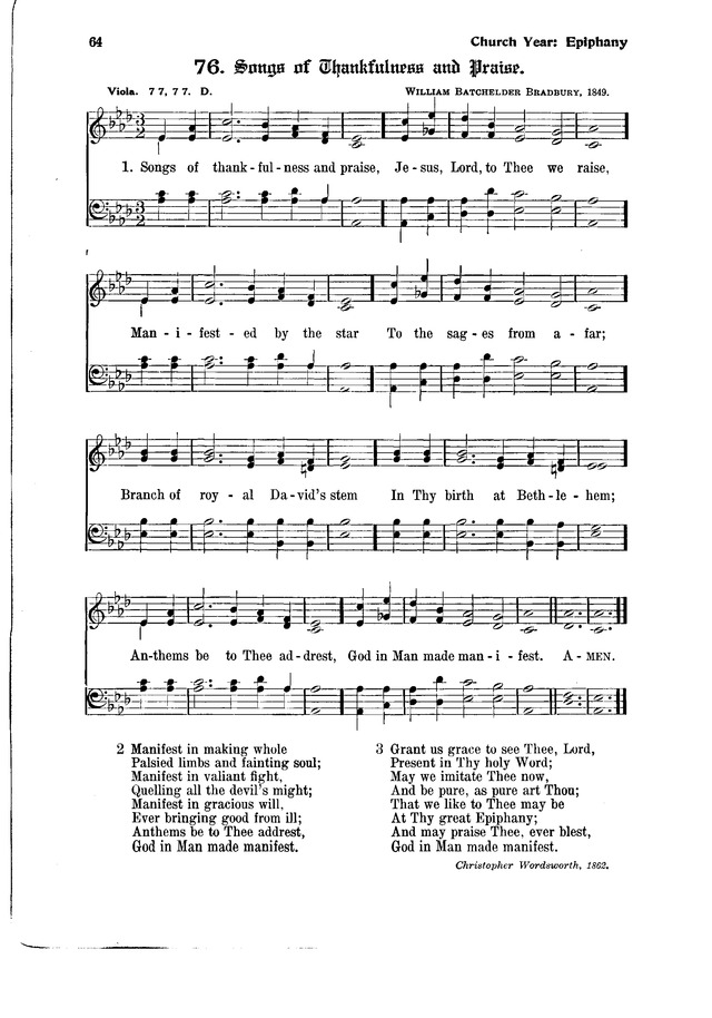 The Hymnal and Order of Service page 64