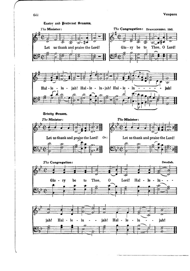 The Hymnal and Order of Service page 644