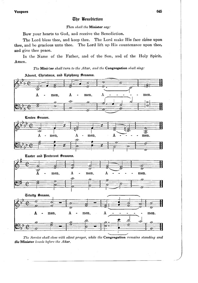 The Hymnal and Order of Service page 645