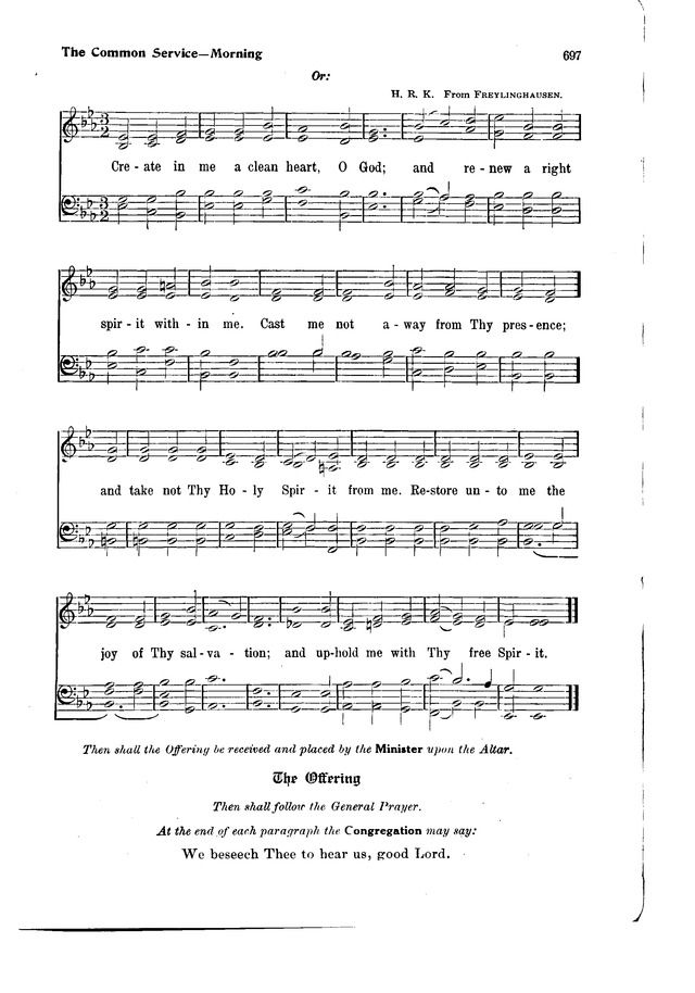 The Hymnal and Order of Service page 697