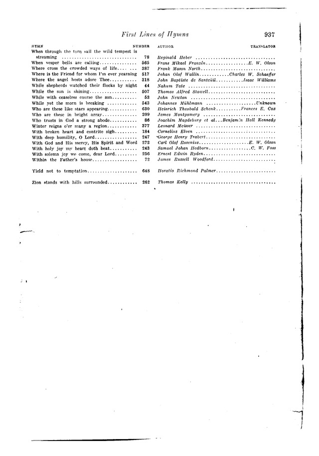 The Hymnal and Order of Service page 939