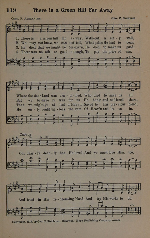Hymns of Praise Numbers One and Two Combined: for the church and Sunday school page 119