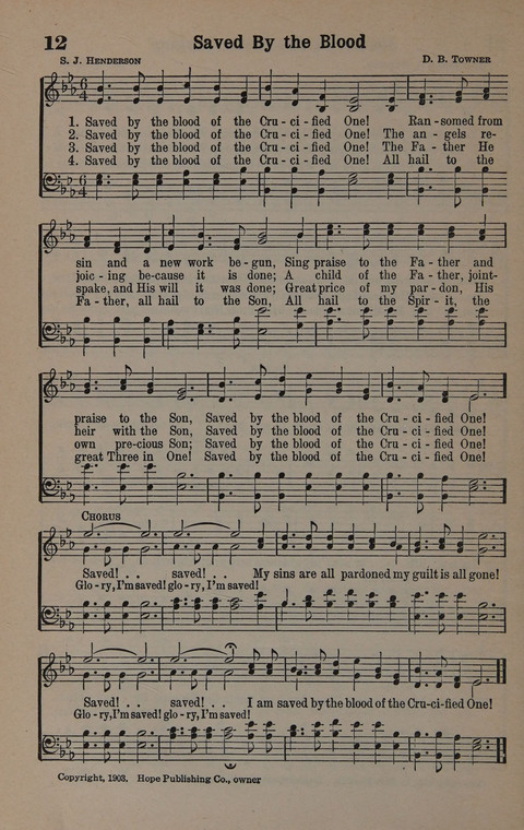 Hymns of Praise Numbers One and Two Combined: for the church and Sunday school page 12