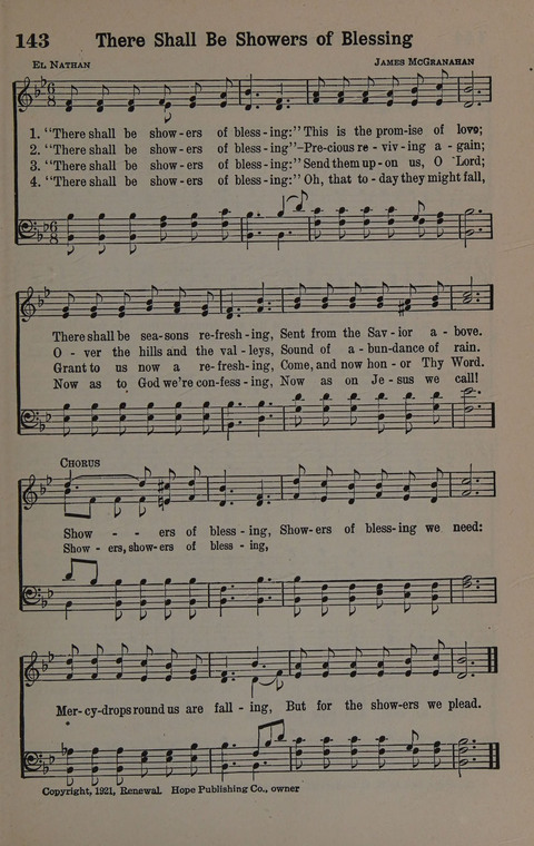 Hymns of Praise Numbers One and Two Combined: for the church and Sunday school page 143