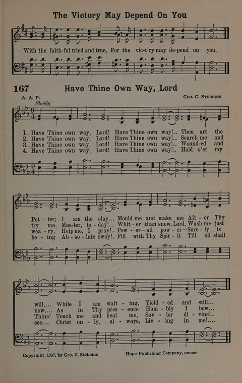 Hymns of Praise Numbers One and Two Combined: for the church and Sunday school page 167