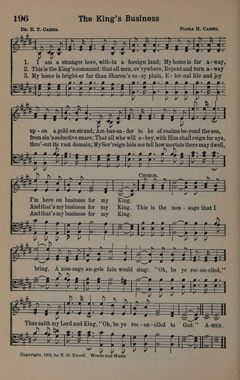 Hymns of Praise Numbers One and Two Combined: for the church and Sunday school page 196